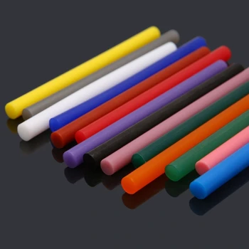 14pcs Hot Melt Glue Stick Segatakse Värv 7mm Viskoossus DIY Käsitöö Mänguasi Repair Tööriistad