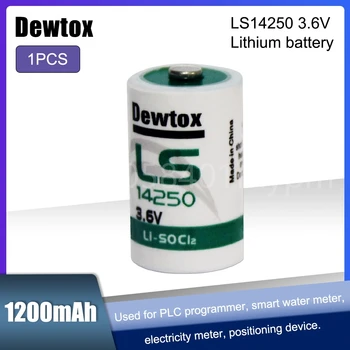 1TK Dewtox LS14250 L14250 ER14250 14250 1/2AA TL-5902 KUULUV): 3.6 V Liitium Aku PLC CNC tööpinkide gaasimõõtur reaalajas Kell