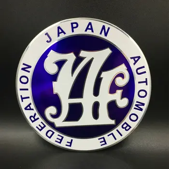 1TK Sinine JAF Jaapani Auto Föderatsiooni JDM Auto Embleemid Pääsme Decal Kleebis 9cm