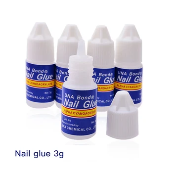 5 tk/komplekt Kiire Kuivamise Nail Art Glue Vihjeid Glitter UV-Akrüül Kive Kaunistused Küünte Liimi Vale Nippi Küünte Maniküür Tööriist