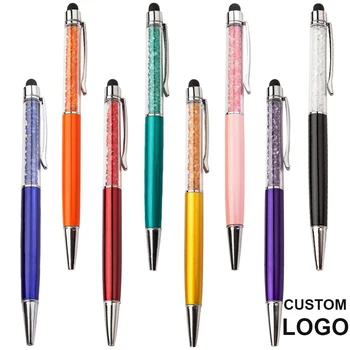 50tk/palju Kohandatud Crystal Pastapliiats Loominguline Touch Stylus Pen 26 Värvid Kirjalikult Ballpen Stationery Office koolitarbed