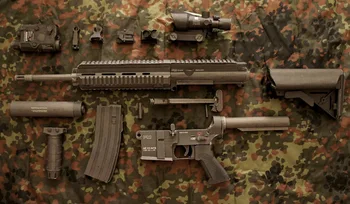 95CM 1:1 Rünnak Relv M416 Snaiper Rifle DIY 3D Paber-Kaardi Mudel, Hoone Komplekti Ehitus Mänguasjad Haridus Mänguasjad Sõjalise Mudel