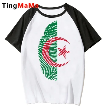 Alžeeria t-särk naiste y2k riided graafiline tees naiste prindi valged vabaaja t-särk harajuku