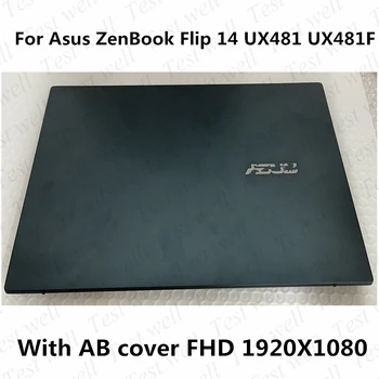 Asendamine Asus ZenBook Klapp 14 UX481 UX481F FHD LCD Full Assamblee AB-kaas, 14-Tollised LCD-ekraan Puutetundlik Ekraan