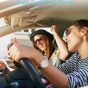 Auto Valjuhääldi Kit päikesesirm Bluetooth-ühilduva Käed-vabad Kõlar Telefoni Stereo Audio Koos Müra tühistamises Mikrofonid