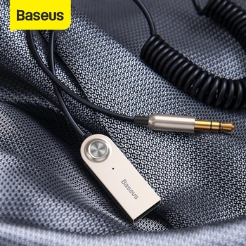 Baseus Saatja Wirelessh Adapter Vastuvõtja 5.0 Auto AUX-in 3,5 mm, USB-Wireless-Adapter Audio-Kaabel