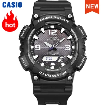 Casio watch meeste Päikeseenergia top luksus watch set LED sõjalise digitaalse kellad, sport, 100m Veekindel kvarts mehi vaadata AQS810