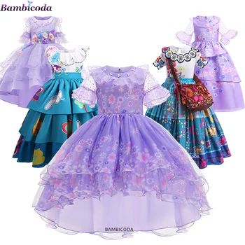 Encanto Kostüüm Tüdrukud Printsess Kleit Sobiks Cosplay Võlu Isabela Mirabel Kleit Laste Karneval Sünnipäeva Riided
