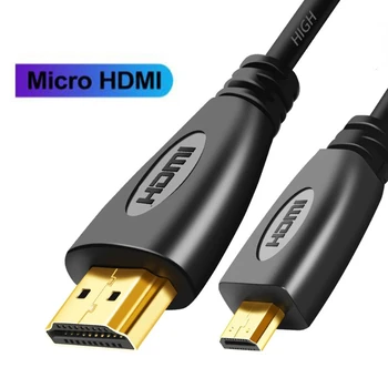 HDMI-ühilduv Kaabel Video Kaablid kullatud 1.4 4K 1080P 3D Kaabel HDTV Splitter Vahetaja 1 2 3m 6FT Micro-HDMI-HDMI