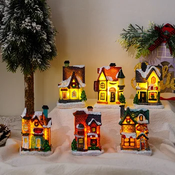 Jõulud Valgus Maja kerstdorp Jõulud küla Kodu-Xmas Kingitused Jõulud Kaunistused Uus Aasta 2022 Natale Navidad Noel
