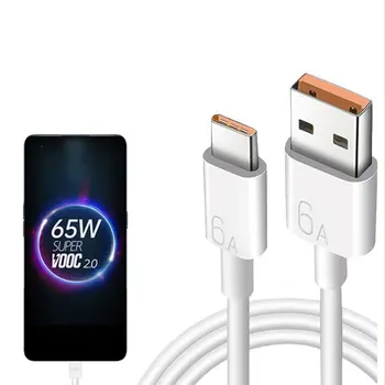 Kuum 6A Super Fast Charger USB-C Cable Quick Charge C-Tüüpi Aku Samsung S10 9 Huawei P30 P20 Lite Xiaomi Mi 9 8