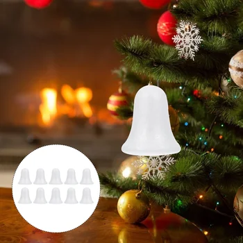 Käsitöö Bell Kuju 10tk 9cm Jõulud Vahtpolüstürool Pallid Polüstüreen Mudelid Xmas Tree Kellad Ornament Puhkus Xmas Maali DIY