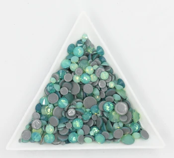 Kõik Suurused SS3-SS30 Roheline Opaal Crystal Nail Art Rhinestone kaunistusi 3D Flatback Klaas Kiirparandus Kive jaoks Rõivas