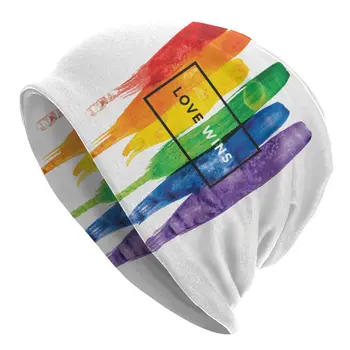 LGBT Vikerkaar Skullies Beanies Gay Pride Lesbide Paraad Bi-Gaypride Müts Hip-Hop Unisex Mütsid Soe Kahesuguse kasutusega Mütsi Kududa Müts