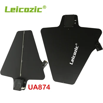 Leicozic UA874 Kaks Aktiivne Suundantenn Antenn & Splitter Süsteem Kit UHF Antenna Integreeritud Võimendi Mikrofoni Traadita UHF470-950