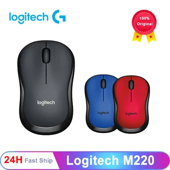 Logitech M220 Traadita Hiired Vaikne Hiir 2.4 GHz Kvaliteetne Optiline Ergonoomiline PC Gaming Mouse Mac OS/Akna 10/8/7