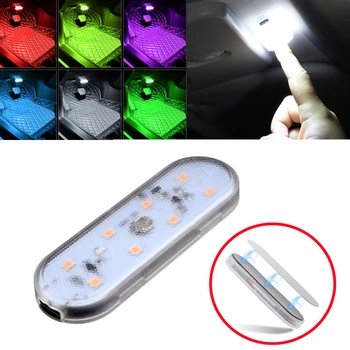 Magnet Auto Sise-Kerge Lugemine Touch LED-Caravan RV Auto Katuse Trunk Light USB Lae Lambid Auto Katuse Salongi Valgus