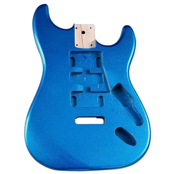 Metallik Sinine Pappel Puit ST Electric Guitar Keha Tehases Valmistatud Kitarri Tarvikud Hea Kitarr Barrel 5.6 cm, Tasku Laius