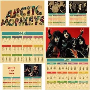 Muusika Bänd 2023 Kalender Retro Plakat Smith Arctic Monkeys Prindib Kunst Seina Maali Tuba Teenetemärgi Vintage Decor Kohandatud