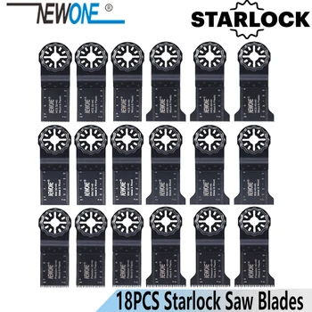 NEWONE Starlock 18pcs Võnkuva Vahend saetera Komplekt 32/45mm Terad Multi-tööriista Renovator Trimmer saeleht Puidu saagimiseks Metallist
