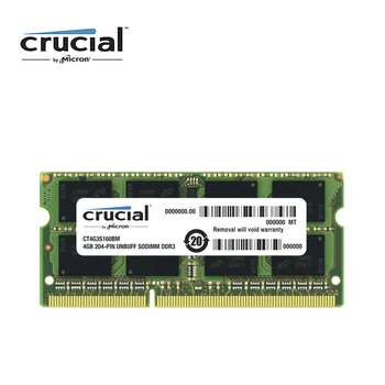 Oluline 4G DDR3 1600MHZ 1.35 V CL11 204pin PC3-12800 Sülearvuti Mälu SODIMM RAM