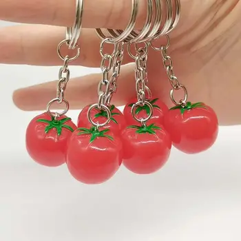One-piece Uus Stiilne, Loominguline Simulatsiooni Tomati-Võtmehoidja Vaik Puu-ja Köögivilja Kott Ripats Personaliseeritud Kingitus