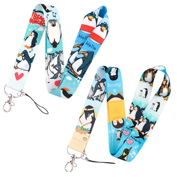 Pingviin Armas kaelapaela kinnitamine Jaoks Võtmehoidja ID-Kaardi Kate Liigu õpilane Mobiiltelefoni USB-Pääsme Omanik Võti Kaela Rihmad Tarvikud