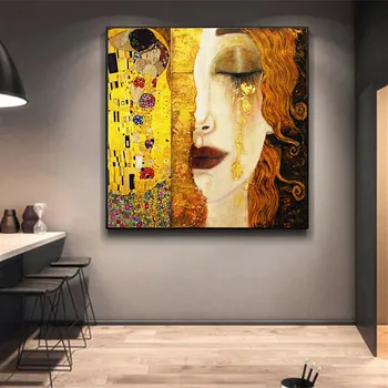 Referaat Gustav Klimt Pisar Õlimaal Print Lõuend Kuulus Plakatid Ja Pildid Seina Art Pilt Elutuba Home Decor