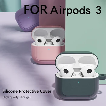 Silikoon Puhul Apple AirPods 3 Juhul Traadita Bluetooth Apple AirPods 3 Juhul Katta Kõrvaklappide Puhul Apple AirPods 3