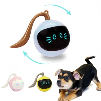 Smart Interaktiivse Koera Mänguasi Värviline LED Ise Pöörleva Pet Palli Mänguasjad, USB Laetav Kutsikas Automaatne Palli Mänguasjad, Koer Tarvikud