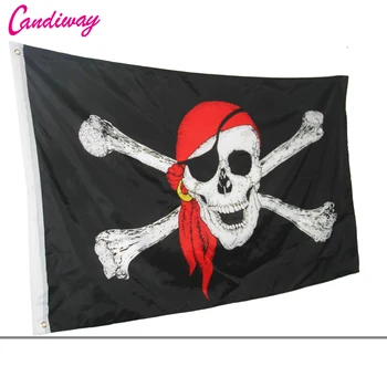 Suur 3x5 JALGA Kolju Crossbones Jolly Roger Piraat Lippe Kaitserõngad Teenetemärgi bandeira,kolju luud piraat lipu NN023