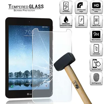 Tablett Karastatud Klaasist Ekraan Kaitsja Kaas LG G Pad F2 8.0 anti-Fingerprint Anti-Ekraani Purunemise karastatud film