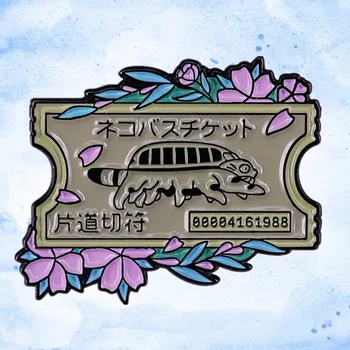 Totoro Kass Bussi Gatobus üks pilet Emailiga Pin hayao miyazaki Pääsme Studio Ghibli pross
