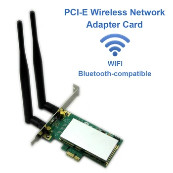 Traadita Võrgu Kaart WiFi Mini PCI-E Express PCI-E Adapter 2 Antenniga Väline PC