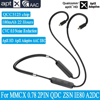 UUS Qualcomm QCC5125 Kiip MMCX 0.78 2PIN QDC ZSN IE80 A2DC 5.0 Bluetooth Kõrvaklapid Uuendada Kaabel AptX-HD aptX Adaptiivne AAC