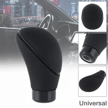Universaalne Matt Must Auto Käigukast Gear Shift Knob, millel on Neli Plastikust Adapter / Eri Mutrivõti / Paigaldus Kruvid