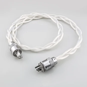 Uus 5N OCC monokristall-USA ja ELI Audiophile AC audio võimendi DAC filter HIFI-silver Power cable PREFFAIR roodiumi plaadistuse pistik