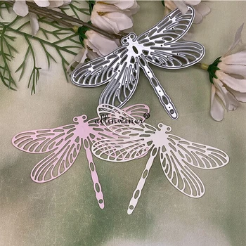 Uus Dragonfly Metalli Lõikamine Sureb Šabloonid DIY Scrapbooking Dekoratiivne Reljeef Käsitöö Die Lõikamine Mall