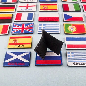 Velcro Lipu Venemaa, USA, Ukraina, Prantsusmaa EL Argentiina Hispaania Portugal saksa armee tikitud lapiga plaaster badge)
