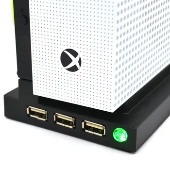 Vertikaalne Seista Dual jahutusventilaator Xbox üks S/Slim mängukonsooli 3 USB-Porti Hub Vertial Jahutus Alus/Dock Omanik HUB