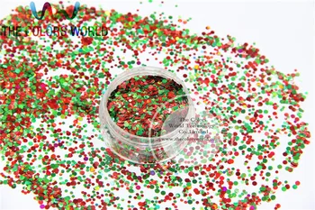 Xmas-10 Mix läikiv jõulud glitter holograafiline värve ja kujundeid, litrid glitter nail Art või DIY teenetemärgi 1pack=50g