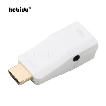 kebidu HD 1080P 2018 Mini Naiste ja Meeste VGA Adapter Converter Cable HDMI-ühilduvate VGA Audio Kaabel ARVUTI Sülearvuti
