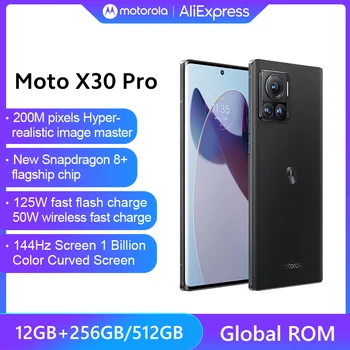 Ülemaailmse Rom Motorola MOTO X30 Pro 5G Nutitelefon 200MP Triple Kaamera 6.7